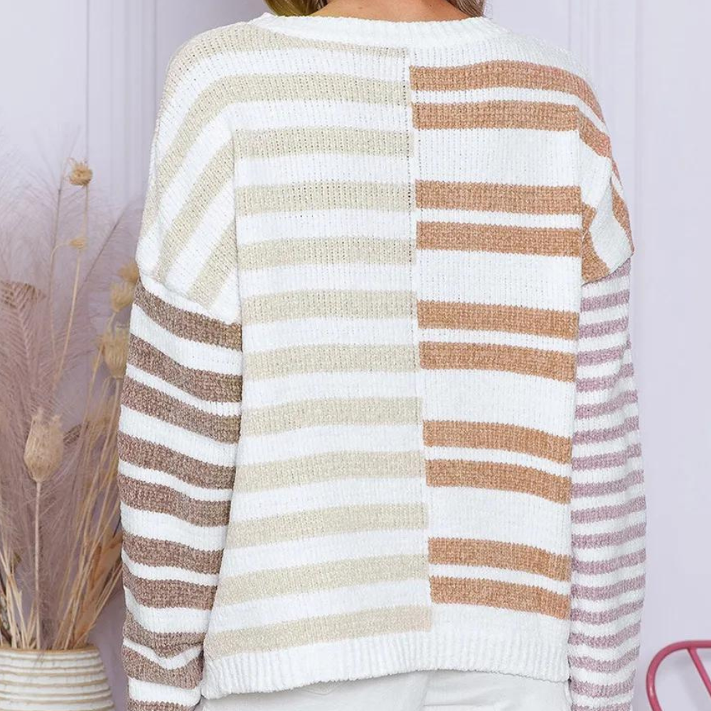 OPALINE - Gestreifter Pullover für Damen