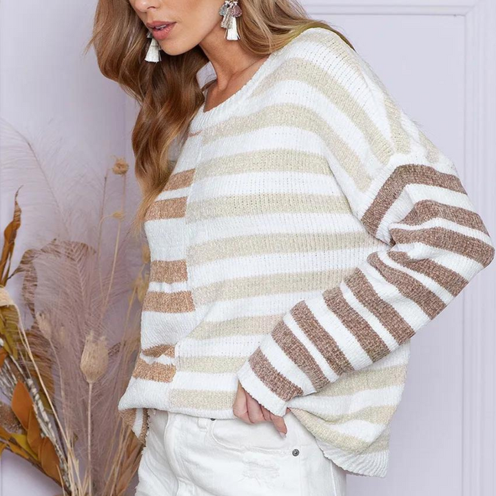 OPALINE - Gestreifter Pullover für Damen